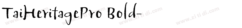 TaiHeritagePro Bold字体转换